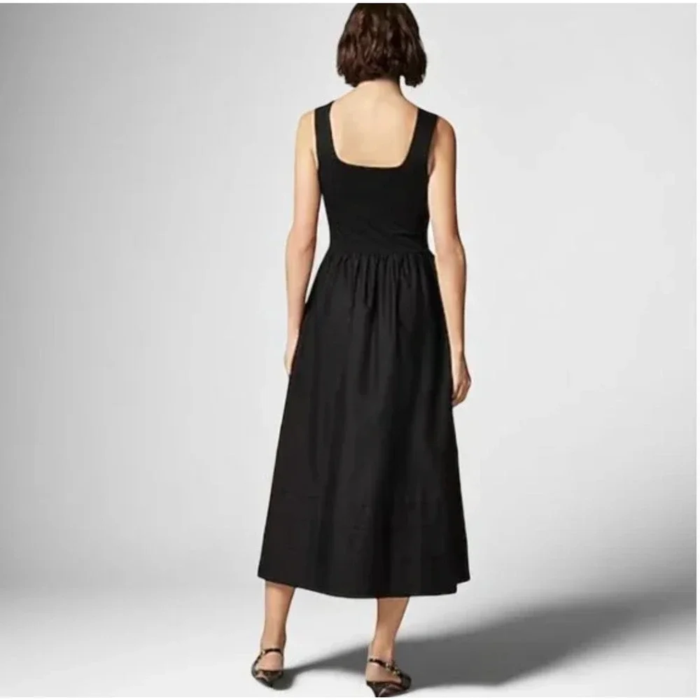 J Crew Drop Waist Knit Mixy Dress XS PXS XSP Black NWT CJ497 J.Crew Midi Resort